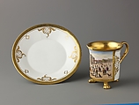 Cup and saucer, Royal Porcelain Manufactory (Königliche Porzellan-Manufaktur), Berlin (German, founded 1763), Hard-paste porcelain, German, Berlin