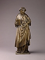 Saint Stephen, Brass (copper alloy with a high percentage of
zinc) with natural olive green patina., Netherlandish, Tournai