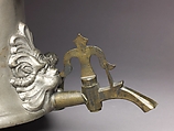 Guild Tankard (Zunftkanne) or Schleifkanne, Pewter, spigot, and turncock of copper alloy., German, Nuremberg