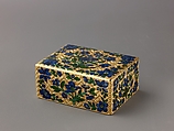 Snuffbox, Gold and enamel, probably French