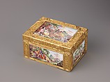 Snuffbox with Pastoral Scenes, Gold and enamel, North German