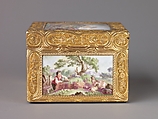 Snuffbox with Pastoral Scenes, Gold and enamel, North German