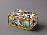 Snuffbox with Mother-of-Pearl Decoration, Gold, ivory, mother-of-pearl, German
