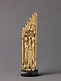 Wing of a Polyptych: Presentation in the Temple, Ivory with traces of original red polychromy, Northeastern France (?)