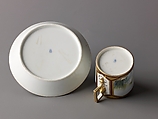 Cup and saucer, Hard-paste porcelain, Austrian, Vienna
