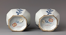 Covered vase, De Porceleyne Bijl (The Porcelain Axe) Factory, Delft, Tin-glazed earthenware., Dutch, Delft