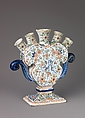 Tulip Vase, Tin-glazed earthenware, Dutch (Delft)