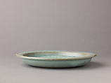 Plate, Chinese  , Jin Dynasty, Stoneware with blue glaze., Chinese