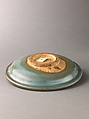 Plate, Jun ware, Chinese  , Yuan Dynasty, Stoneware with splashed blue glaze., Chinese