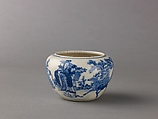 Water coupe, "Soft-paste" porcelain painted in underglaze blue., Chinese