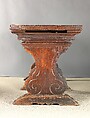Table, Walnut, carved., Italian