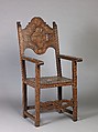 High-back chair (pair with 1975.1.1999), Various hardwoods, bone and ivory., Northern Africa  (Morocco?) or Syrian (?)