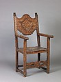 High-back chair (pair with 1975.1.1998), Various hardwoods, bone and ivory., Northern Africa (Morocco?) or Syrian (?)