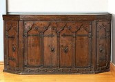 Cabinet (installed with 1975.1.2017), Walnut, iron., Italian, Umbria