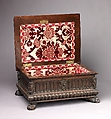 Casket (cassetta), Wood, cast bronze; cut velvet textile, interior., Italian or United States (?)