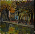 Street along the Canal Saint-Martin, Paris, Willy Eisenschitz (Vienna 1889–Paris 1974), Oil on canvas