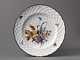 Nine dessert plates, Hard-paste porcelain, German, Nymphenburg