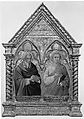 Saints Matthias and Thomas, Bartolomeo Bulgarini (Italian, Siena, active 1337–78), Tempera on wood, gold ground