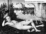 Nymph of the Spring, Lucas Cranach the Younger (German, Wittenberg 1515–1586 Wittenberg), Oil on beech panel