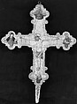 Crucifix, Attributed to Giovanni Antonio da Pesaro (Italian, active Marches 1437–d. 1475), Tempera on wood, gold ground
