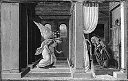 The Annunciation, Botticelli (Alessandro di Mariano Filipepi) (Italian, Florence 1444/45–1510 Florence), Tempera and gold on wood
