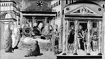 The Funeral of Lucretia, Master of Marradi (Italian, Florence, active late 15th/early 16th century), Tempera and gold on wood