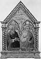 Saints Matthias and Thomas, Bartolomeo Bulgarini (Italian, Siena, active 1337–78), Tempera on wood, gold ground