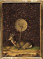 Portrait of Alvise Contarini(?); (verso) A Tethered Roebuck, Jacometto (Jacometto Veneziano) (Italian, active Venice by ca. 1472–died before 1498), Oil on wood; verso: oil and gold on wood