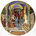 Large Dish (tagliere): Pope Leo X presenting a baton to Federigo II Gonzaga, marquis of Mantua, on his appointment as captain general of the Church in 1521., Nicola da Urbino (Italian, active by 1520–died ?1537/38 Urbino), Maiolica (tin-glazed earthenware)