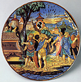 Plate (piatto): The story of Aeneas, Francesco Xanto Avelli da Rovigo  Italian, Maiolica (tin-glazed earthenware)