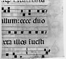 Ascension in an Initial V, Niccolò di ser Sozzo (Italian, Siena, active ca. 1334, died 1363), Tempera and gold on parchment