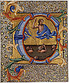 Last Judgment in an Initial C, Lorenzo Monaco (Piero di Giovanni) (Italian, Florence (?) ca. 1370–1425 Florence (?)), Tempera and gold on parchment