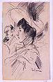 Portrait of a Lady, Giovanni Boldini (Italian, Ferrara 1842–1931 Paris), Crayon on paper