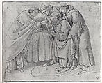 The Last Communion of Saint Jerome, Workshop of Botticelli (Alessandro di Mariano Filipepi) (Italian, Florence 1444/45–1510 Florence), Pen and brown ink, brown wash, traces of black chalk.
