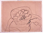 Still Life with Fruits in a Basket, André Derain  French, Charcoal on buff laid paper