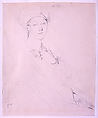 Portrait of Madame Rhode (Rhoda?), Jean Auguste Dominique Ingres (French, Montauban 1780–1867 Paris), Graphite on pale buff wove paper