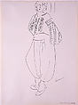 Woman in a Native Costume, Henri Matisse (French, Le Cateau-Cambrésis 1869–1954 Nice), Pen and black ink on cream wove paper