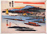 Boat on the Sumida, Utagawa Hiroshige  Japanese, Print, Japanese
