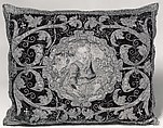Apparel made into cushion, Silk; metal; linen; wool; hemp, Spanish