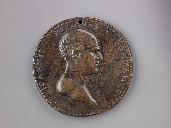Portrait medal of Giovanni Giovano Pontano by Adriano Fiorentino (Adriano di Giovanni de' Maestri), The Metropolitan Museum of Art