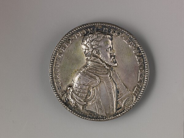 Portrait medal of Philip II (obverse); Mary Tudor Queen of England (reverse)