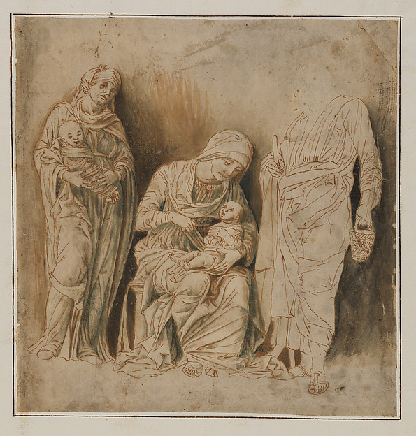 The Holy Family with Saint Elizabeth and the Infant John the Baptist by Andrea Mantegna