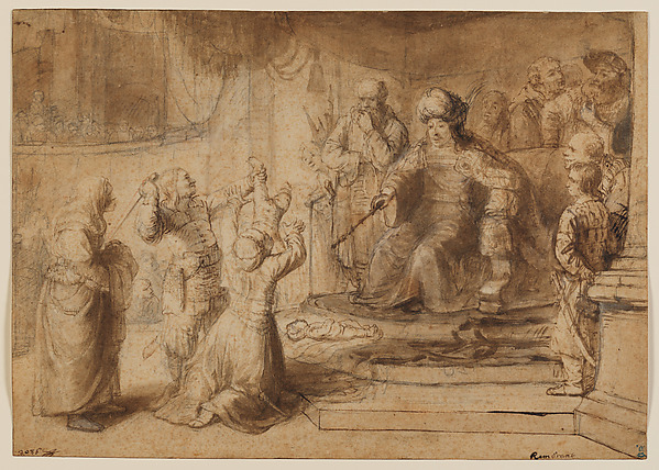 The Judgment of Solomon by Constantijn Daniel van Renesse
