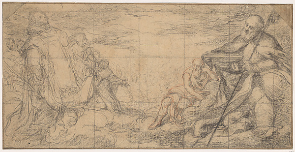 Saint Stephen and Other Saints on Clouds by Friuli (?)