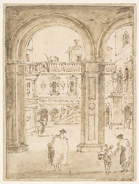 The Courtyard of the Doges' Palace