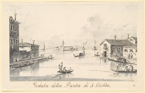 The Punta di San Giobbe, with the Island of San Secondo in the Distance