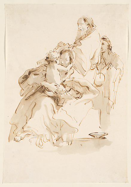 The Holy Family with Saint John by Giovanni Battista Tiepolo