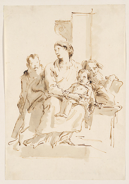 The Holy Family with Saint John by Giovanni Battista Tiepolo