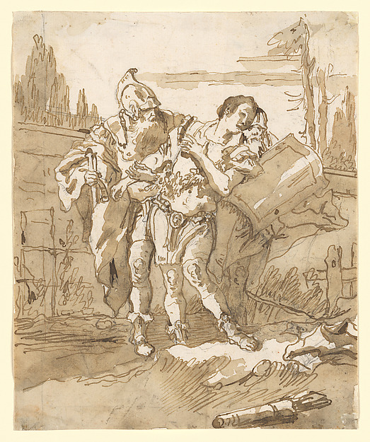 Rinaldo Persuaded by Ubaldo and Guelfo to Abandon Armida