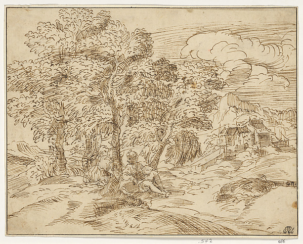 Landscape with Two Seated Figures